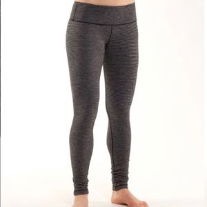 Lululemon Wunder Under Leggings - Black Heathered